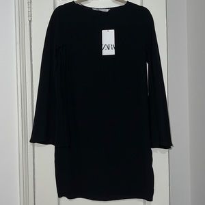 NWT Zara Black Midi Dress